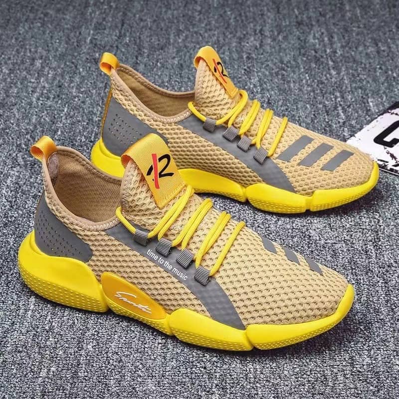 Men's Korean Style Breathable Mesh Casual Cloth Sneakers Student Running Shoes
