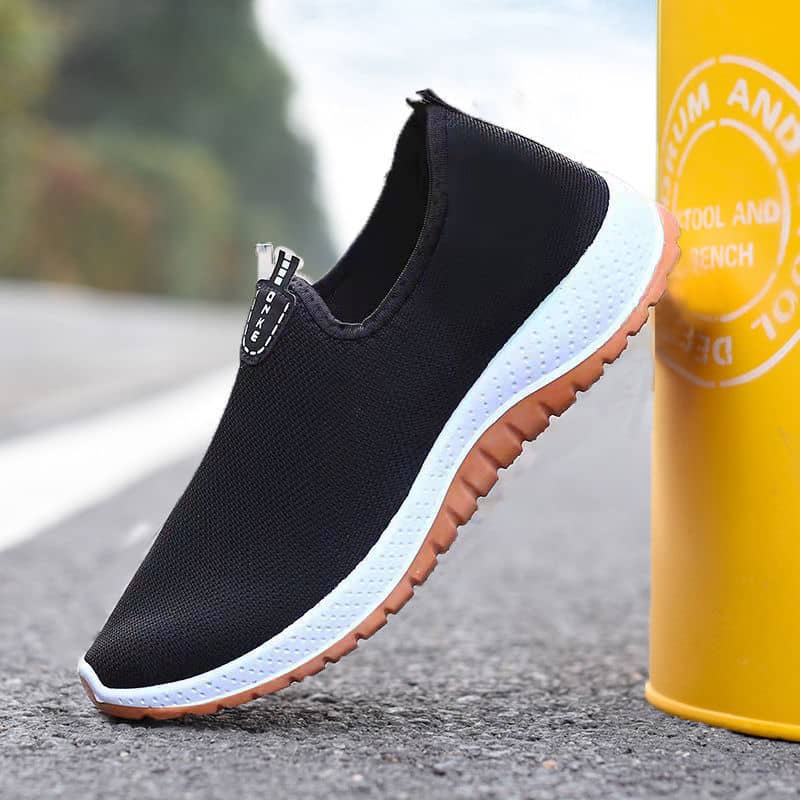 Old Beijing Cloth Shoes Thickened Rubber Sole Slip-On Lightweight Unlined Shoes for Men and Women