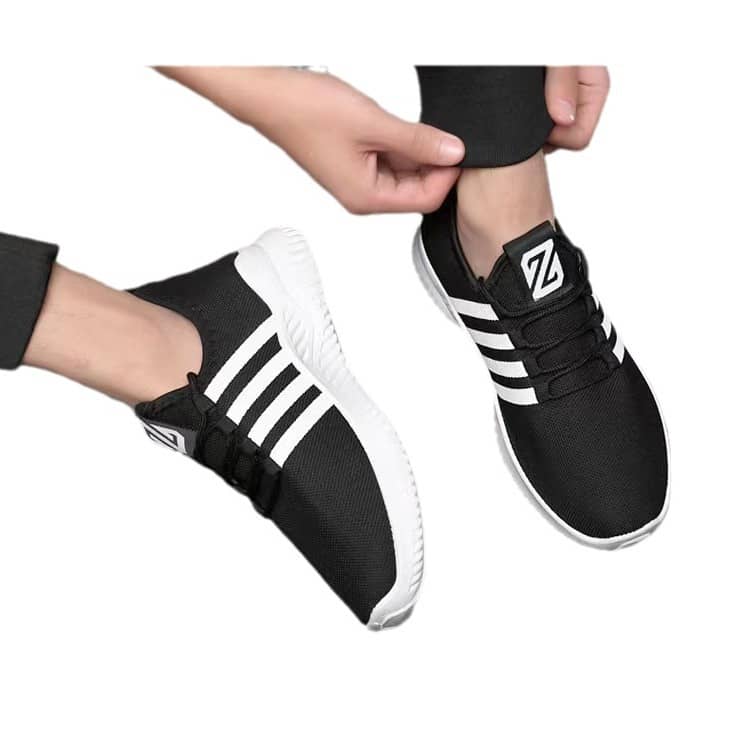 New Spring & Autumn Unisex Breathable Mesh Sneakers Korean Style Student Running Shoes Anti-Slip Athletic Shoes for Men