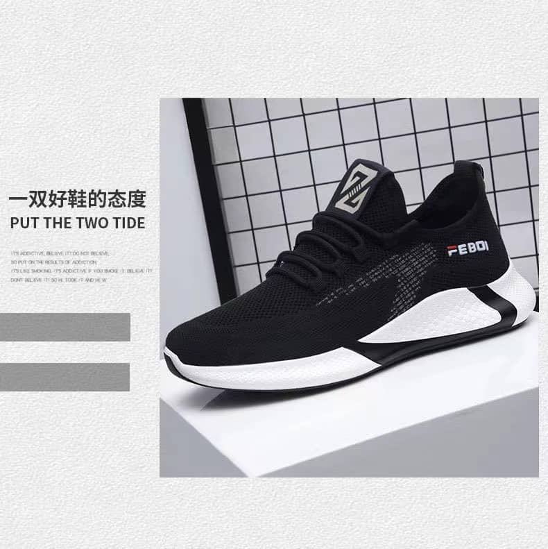 2023 Summer New Mesh Shoes Men's Korean Style Breathable Cloth Shoes Student Athletic Running Shoes