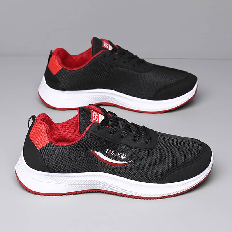 Men's Breathable Mesh Casual Athletic Sneakers Lightweight Wear-Resistant Flyknit Running Shoes