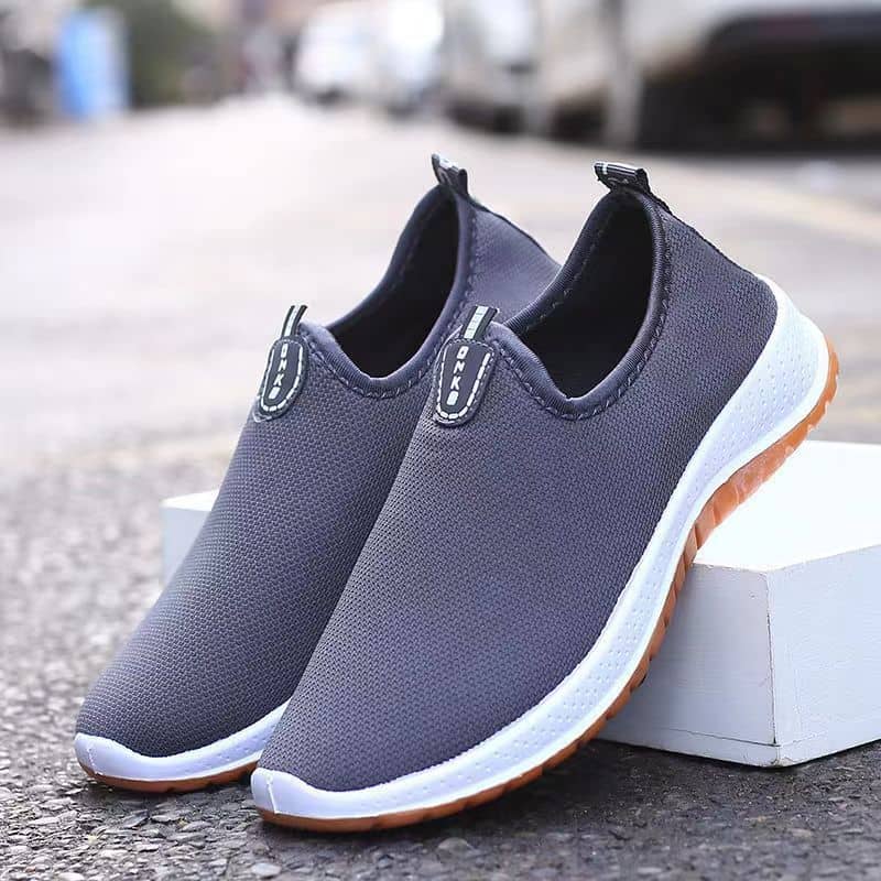 Old Beijing Cloth Shoes Thickened Rubber Sole Slip-On Lightweight Unlined Shoes for Men and Women
