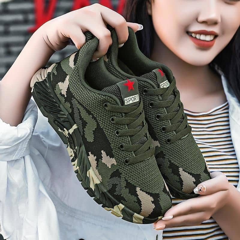 Camouflage Shoes for Men and Women All-Season Athletic Outdoor Hiking Work Shoes