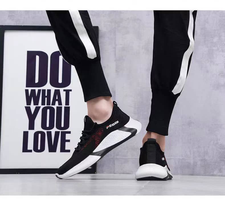 2023 Summer New Mesh Shoes Men's Korean Style Breathable Cloth Shoes Student Athletic Running Shoes
