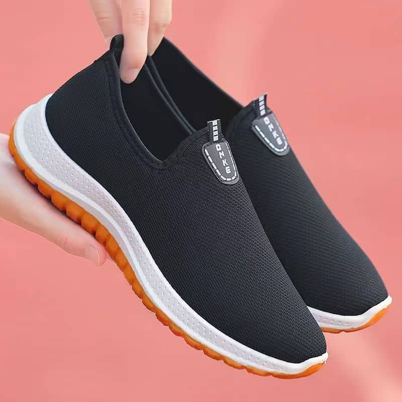 Old Beijing Cloth Shoes Thickened Rubber Sole Slip-On Lightweight Unlined Shoes for Men and Women