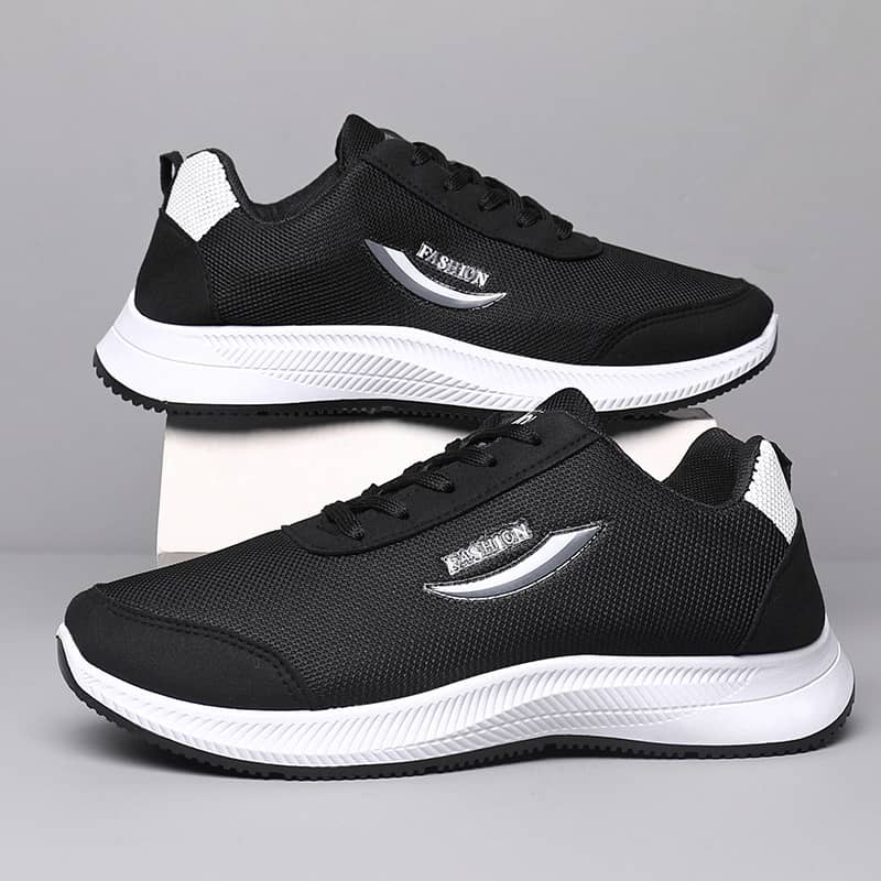 Men's Breathable Mesh Casual Athletic Sneakers Lightweight Wear-Resistant Flyknit Running Shoes