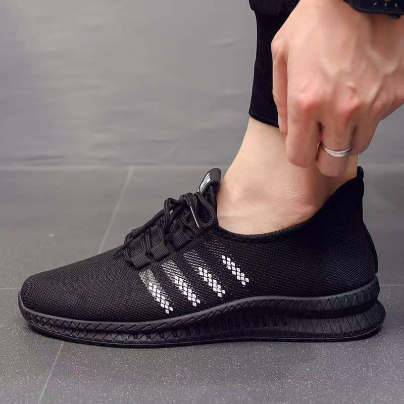 Men's Breathable Mesh Athletic Shoes Casual Mesh Upper Comfortable Trendy Running Shoes