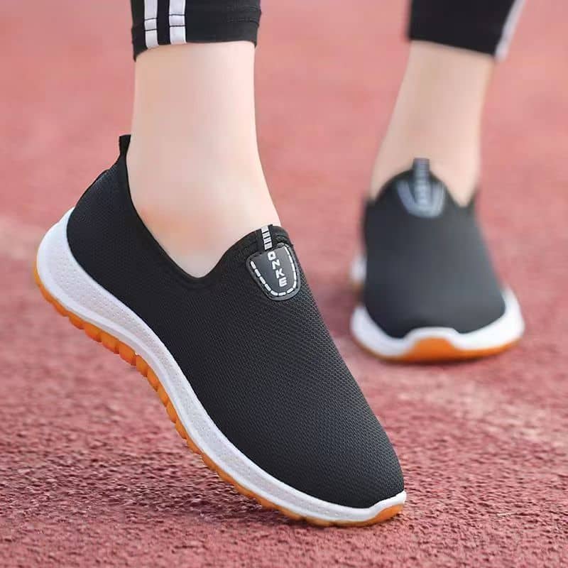Old Beijing Cloth Shoes Thickened Rubber Sole Slip-On Lightweight Unlined Shoes for Men and Women
