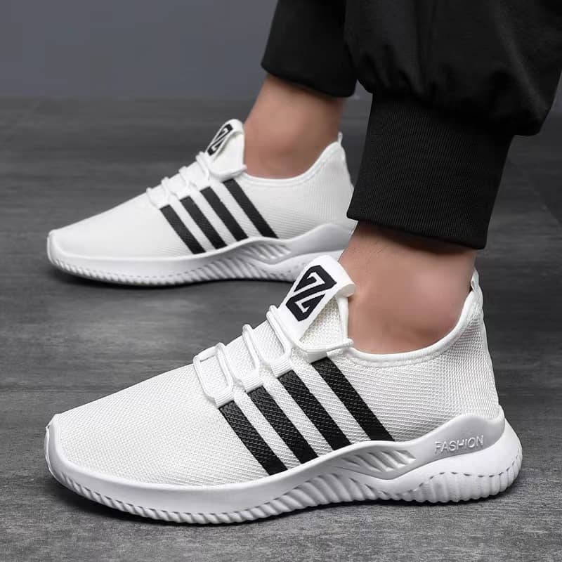 New Spring & Autumn Unisex Breathable Mesh Sneakers Korean Style Student Running Shoes Anti-Slip Athletic Shoes for Men