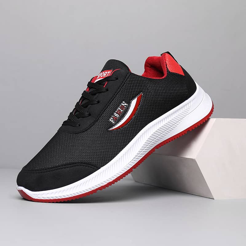 Men's Breathable Mesh Casual Athletic Sneakers Lightweight Wear-Resistant Flyknit Running Shoes