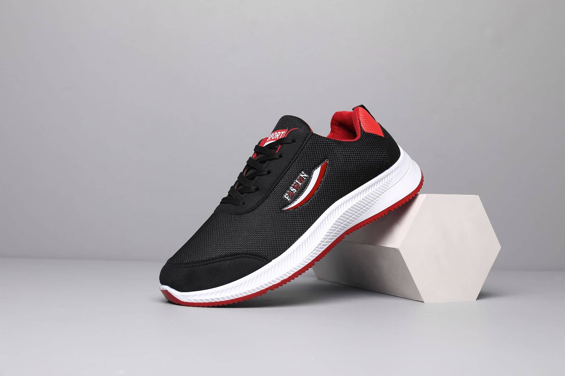 Men's Breathable Mesh Casual Athletic Sneakers Lightweight Wear-Resistant Flyknit Running Shoes