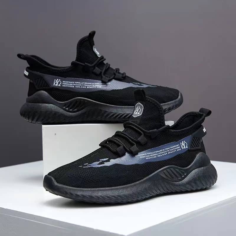 Men's Four Seasons Casual Comfortable Mesh Shoes Student Running Shoes Trendy Shoes Anti-Slip Coconut Shoes