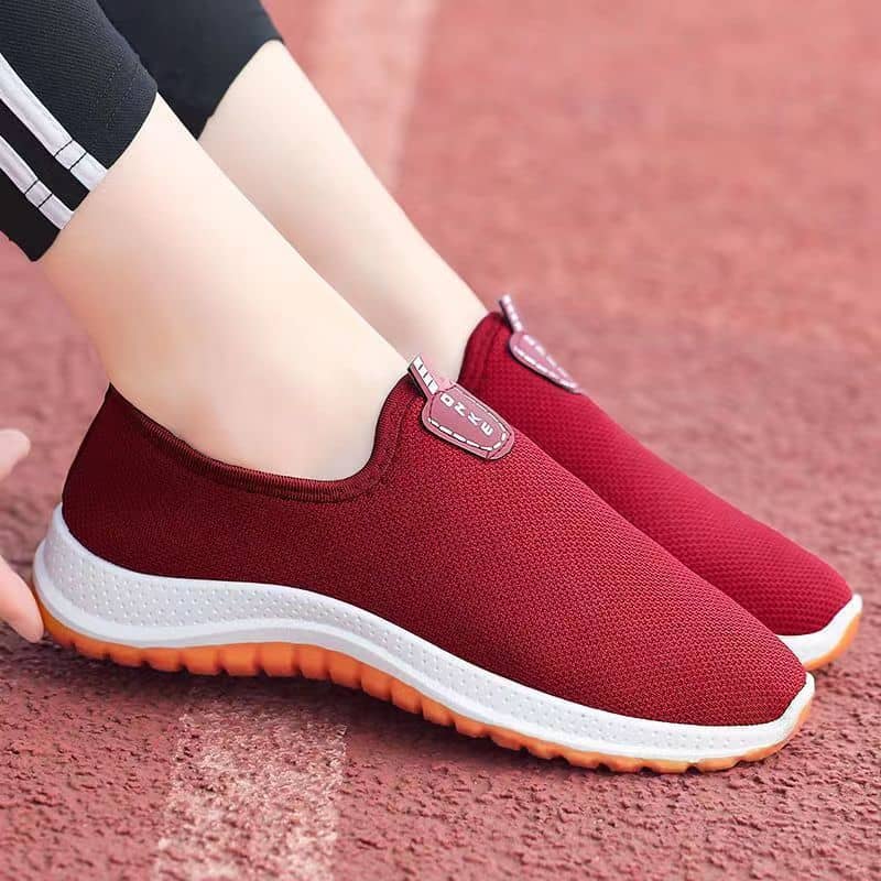 Old Beijing Cloth Shoes Thickened Rubber Sole Slip-On Lightweight Unlined Shoes for Men and Women