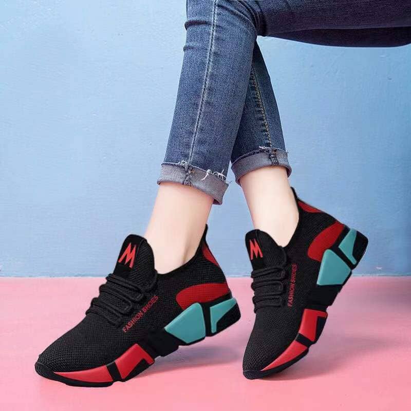 Women's Lightweight Breathable Soft Sole Casual Athletic Shoes Slip-On