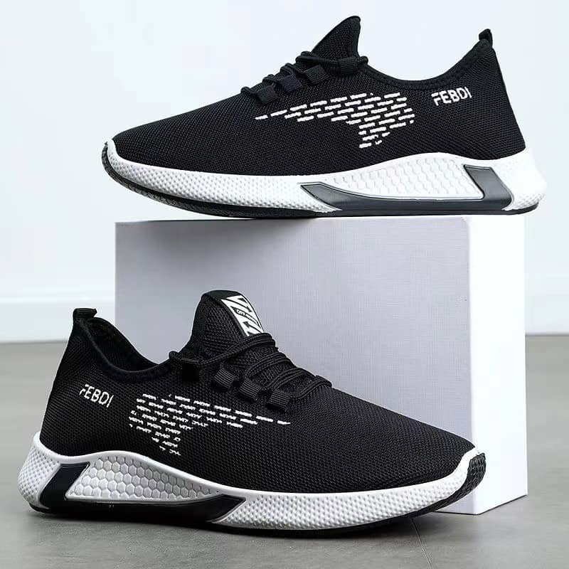 2023 Summer New Mesh Shoes Men's Korean Style Breathable Cloth Shoes Student Athletic Running Shoes