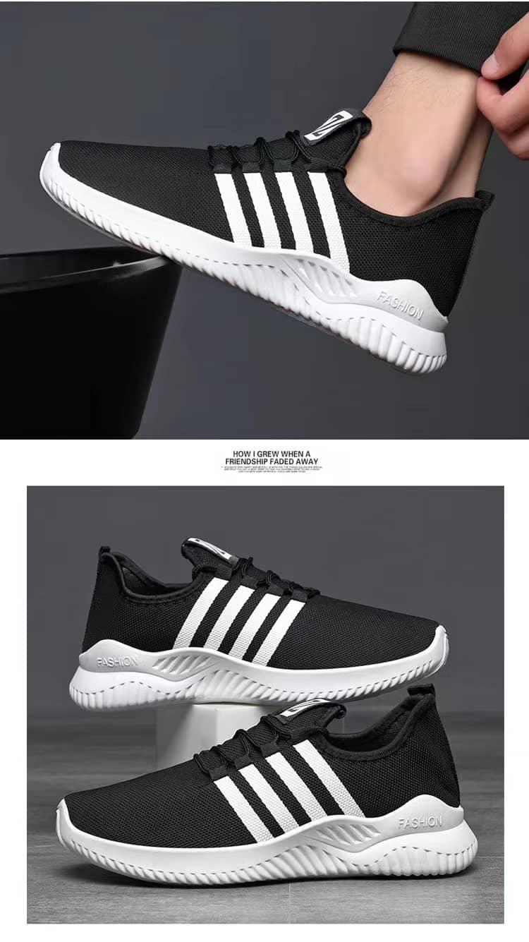 New Spring & Autumn Unisex Breathable Mesh Sneakers Korean Style Student Running Shoes Anti-Slip Athletic Shoes for Men