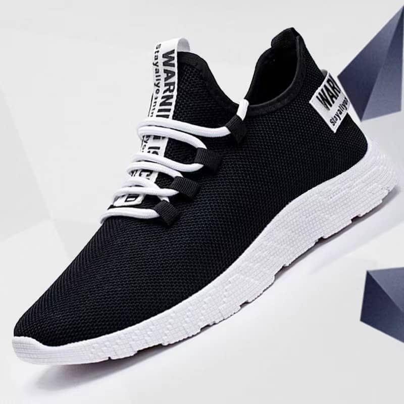 Men's Korean Style Casual Canvas Shoes Breathable Mesh Sneakers Student Athletic Running Shoes