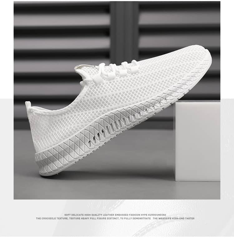Men's Breathable Mesh Sneakers Soft Sole Comfortable Casual Athletic Shoes Anti-Slip Wear-Resistant