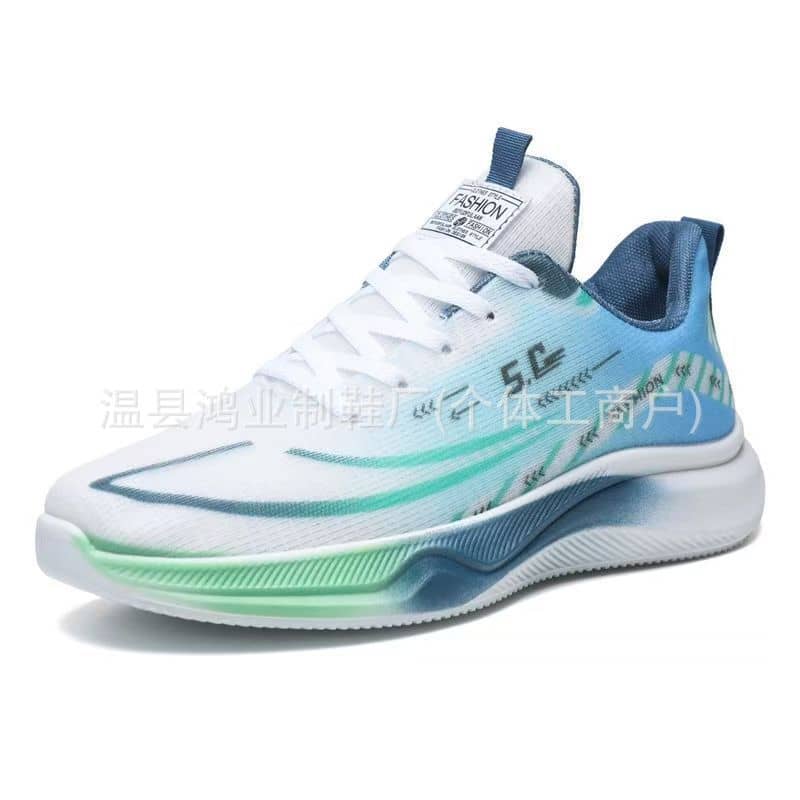 Spring Autumn Men's Ultra-Light Running Shoes Breathable Shock-Absorbing Soft Sole Mesh Sneakers