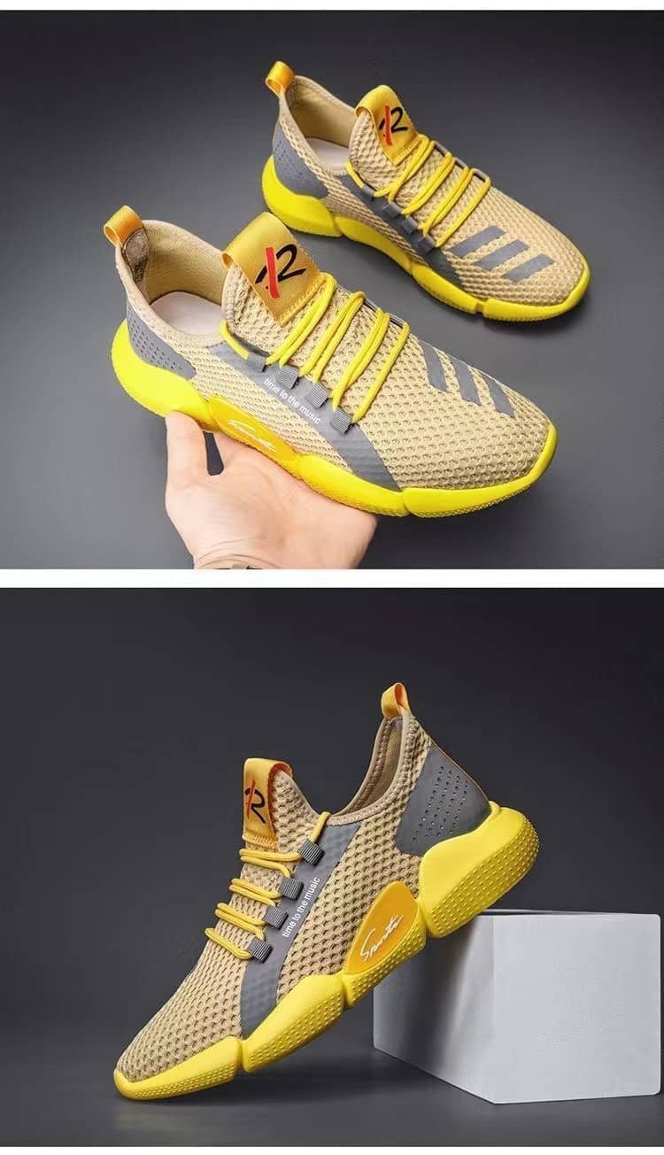 Men's Korean Style Breathable Mesh Casual Cloth Sneakers Student Running Shoes