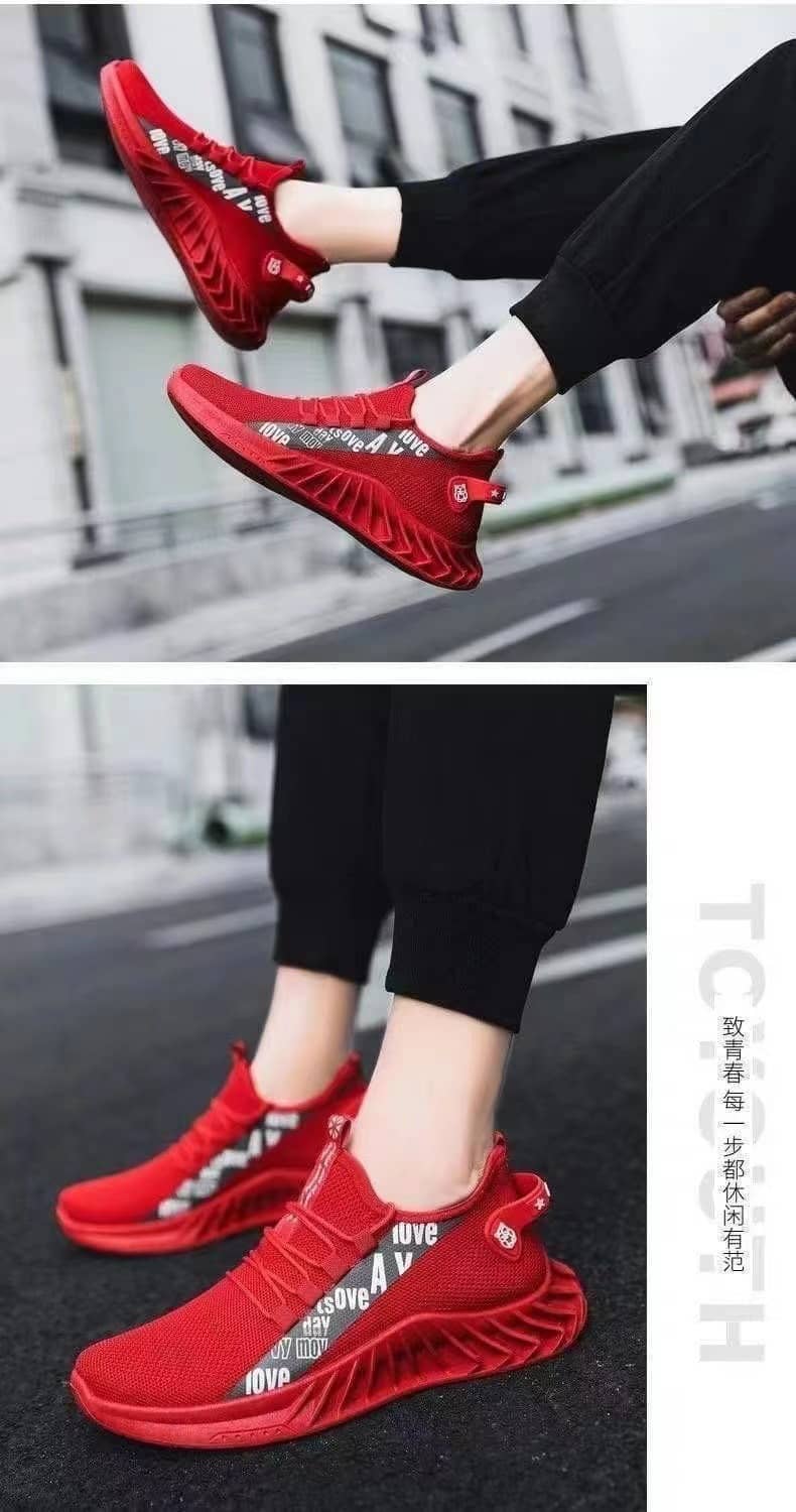 Men's Korean Style Breathable Mesh Casual Cloth Sneakers Student Running Shoes