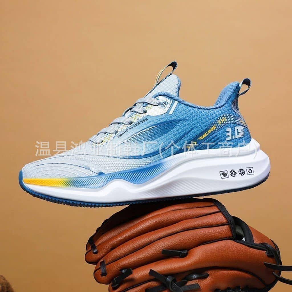 Spring Autumn Men's Ultra-Light Running Shoes Breathable Shock-Absorbing Soft Sole Mesh Sneakers