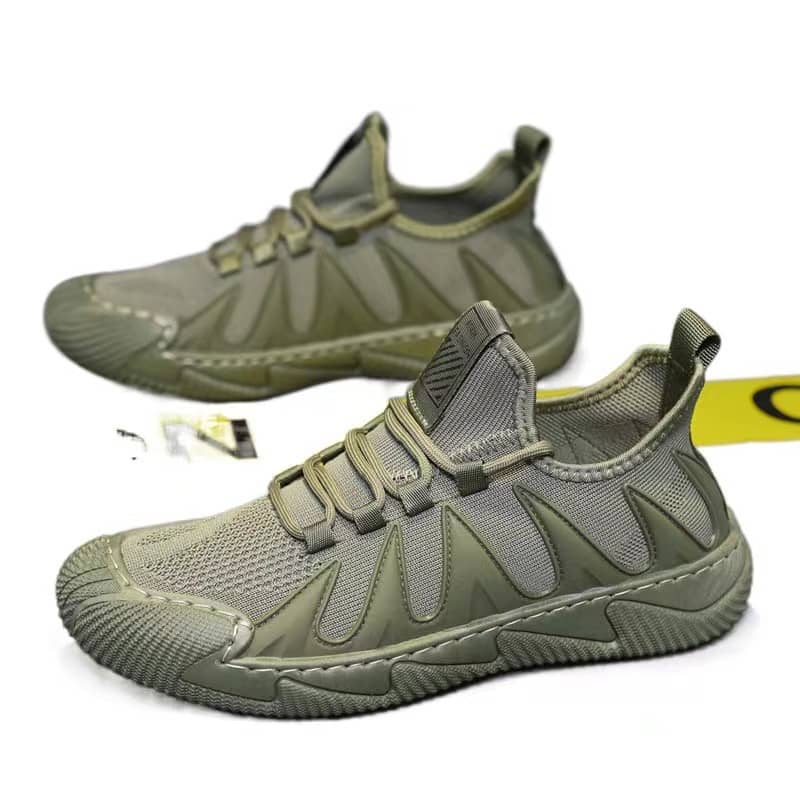 Men's Breathable Mesh Running Shoes Casual Sneakers Fashionable Work Shoes