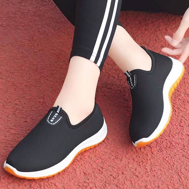 Old Beijing Cloth Shoes Thickened Rubber Sole Slip-On Lightweight Unlined Shoes for Men and Women