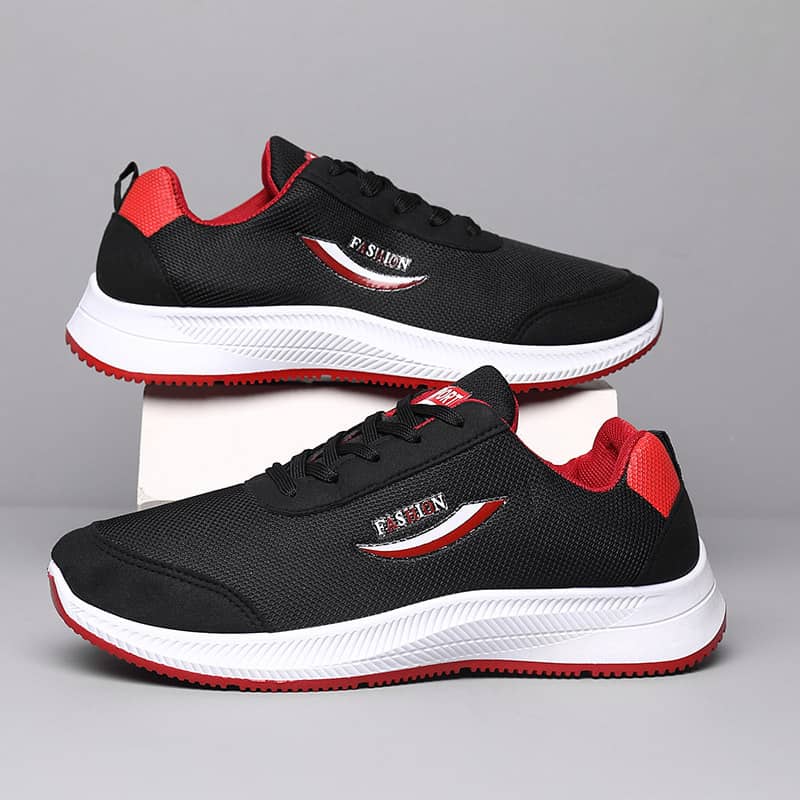 Men's Breathable Mesh Casual Athletic Sneakers Lightweight Wear-Resistant Flyknit Running Shoes