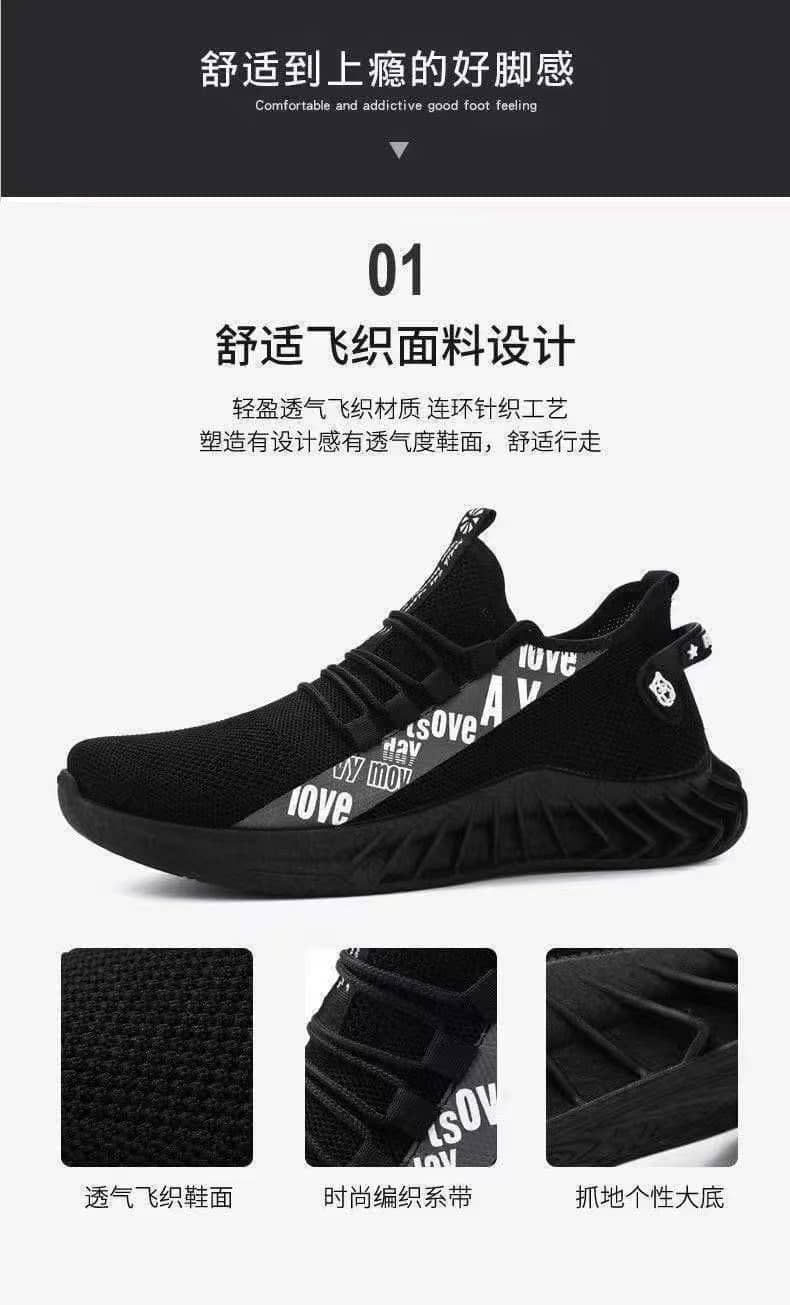 Men's Korean Style Breathable Mesh Casual Cloth Sneakers Student Running Shoes