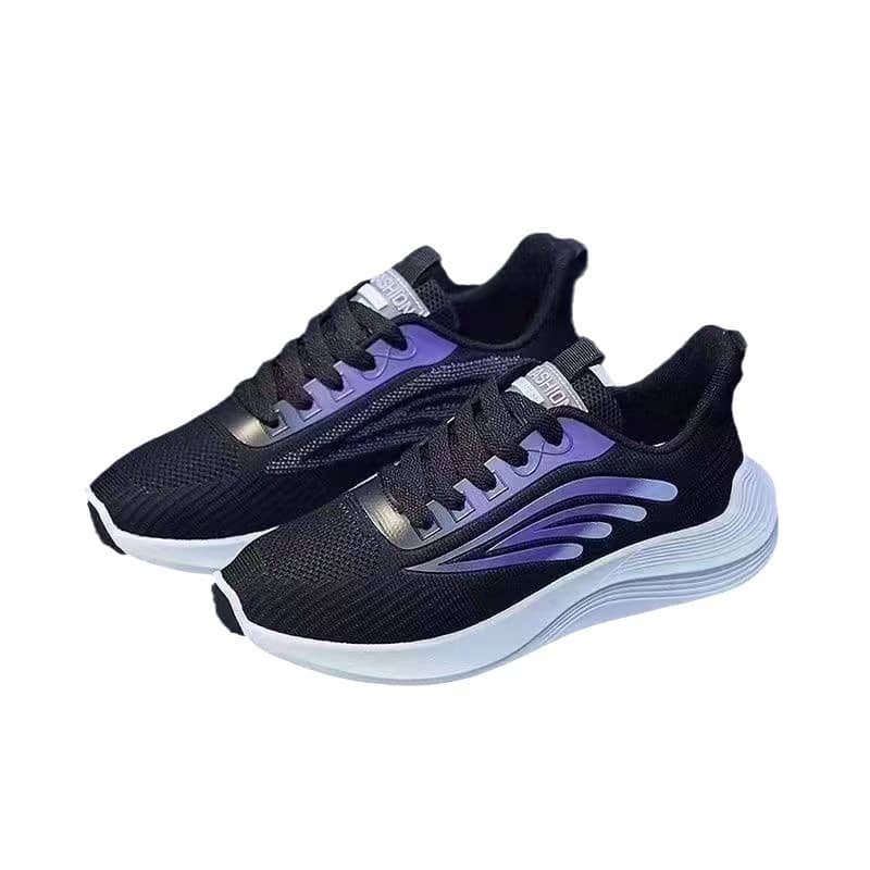 Women's Flyknit Mesh Athletic Shoes Platform Fashion Dad Shoes Anti-Slip Running Shoes
