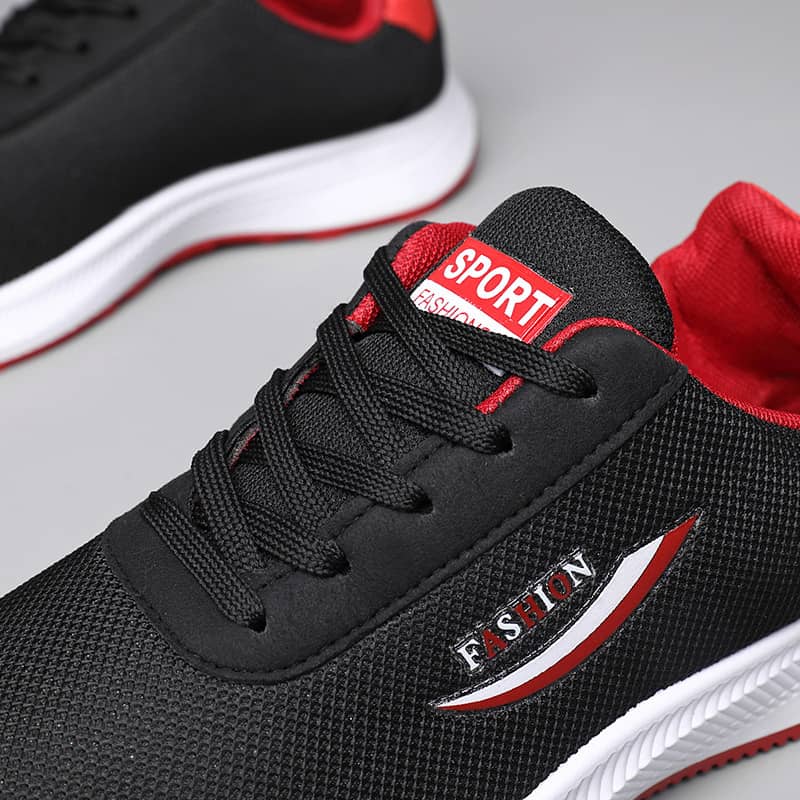 Men's Breathable Mesh Casual Athletic Sneakers Lightweight Wear-Resistant Flyknit Running Shoes