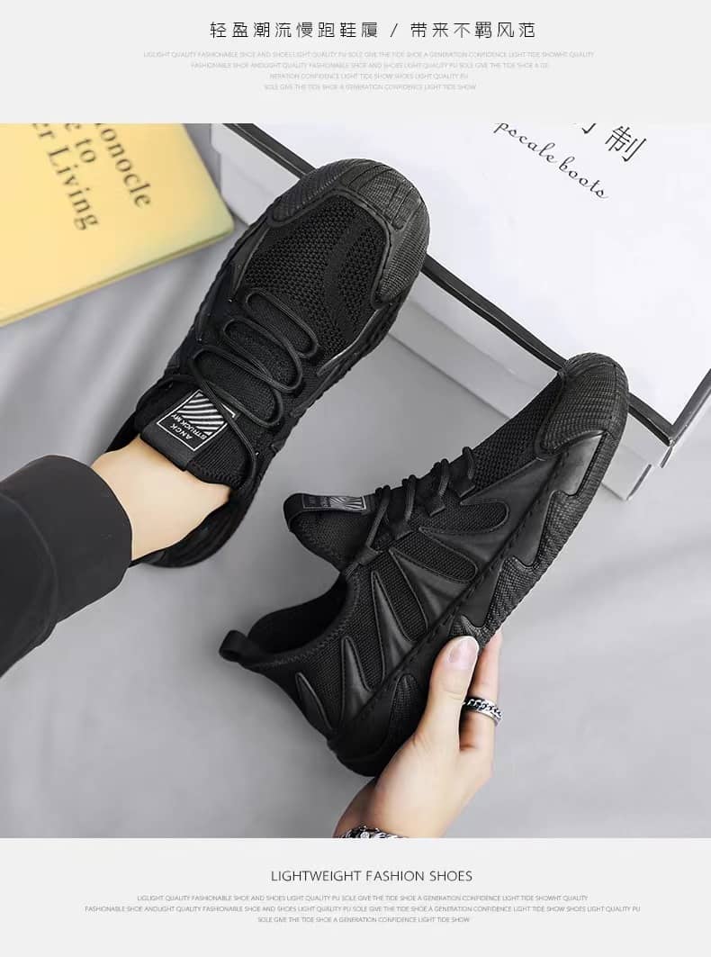 Men's Breathable Mesh Running Shoes Casual Sneakers Fashionable Work Shoes