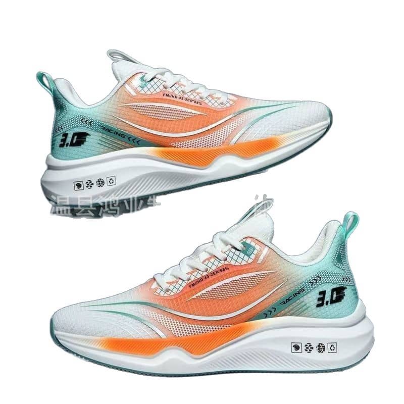 Spring Autumn Men's Ultra-Light Running Shoes Breathable Shock-Absorbing Soft Sole Mesh Sneakers