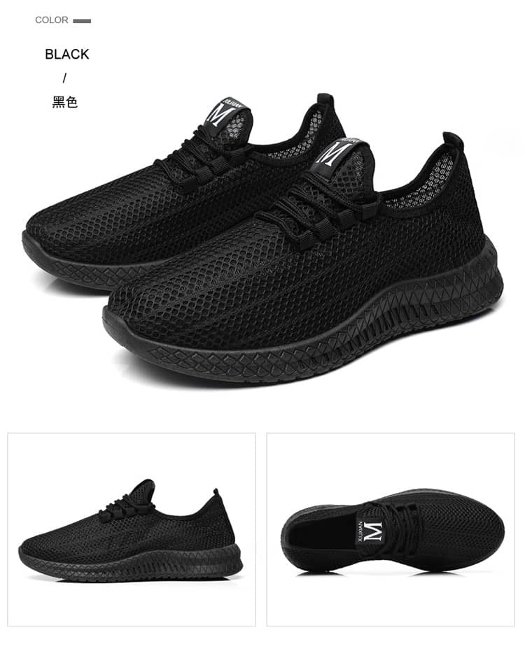 Men's Breathable Mesh Sneakers Soft Sole Comfortable Casual Athletic Shoes Anti-Slip Wear-Resistant