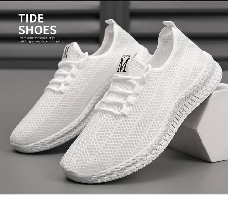 Men's Breathable Mesh Sneakers Soft Sole Comfortable Casual Athletic Shoes Anti-Slip Wear-Resistant