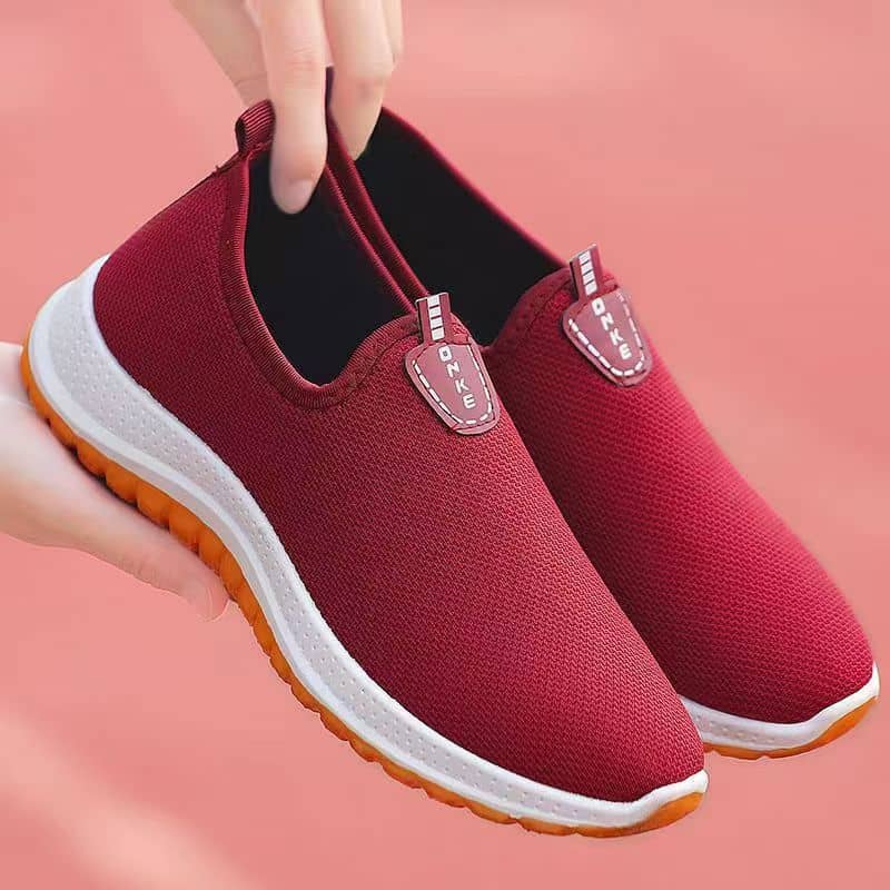Old Beijing Cloth Shoes Thickened Rubber Sole Slip-On Lightweight Unlined Shoes for Men and Women