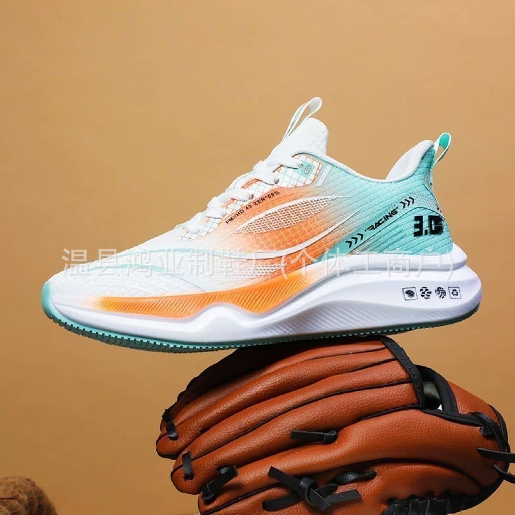 Spring Autumn Men's Ultra-Light Running Shoes Breathable Shock-Absorbing Soft Sole Mesh Sneakers