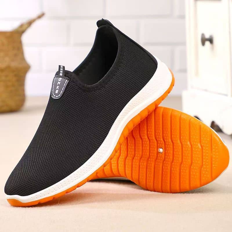 Old Beijing Cloth Shoes Thickened Rubber Sole Slip-On Lightweight Unlined Shoes for Men and Women