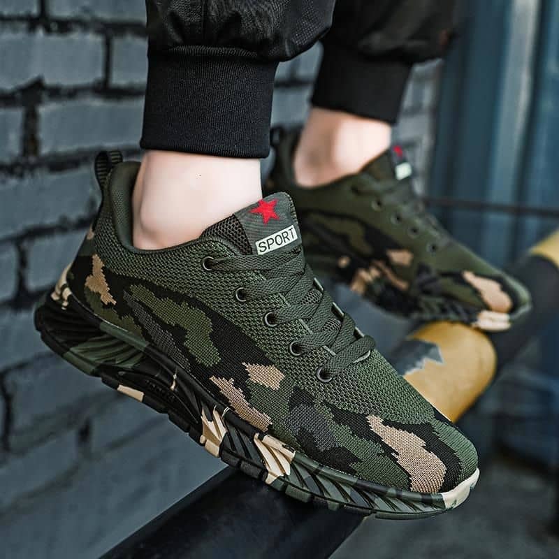 Camouflage Shoes for Men and Women All-Season Athletic Outdoor Hiking Work Shoes