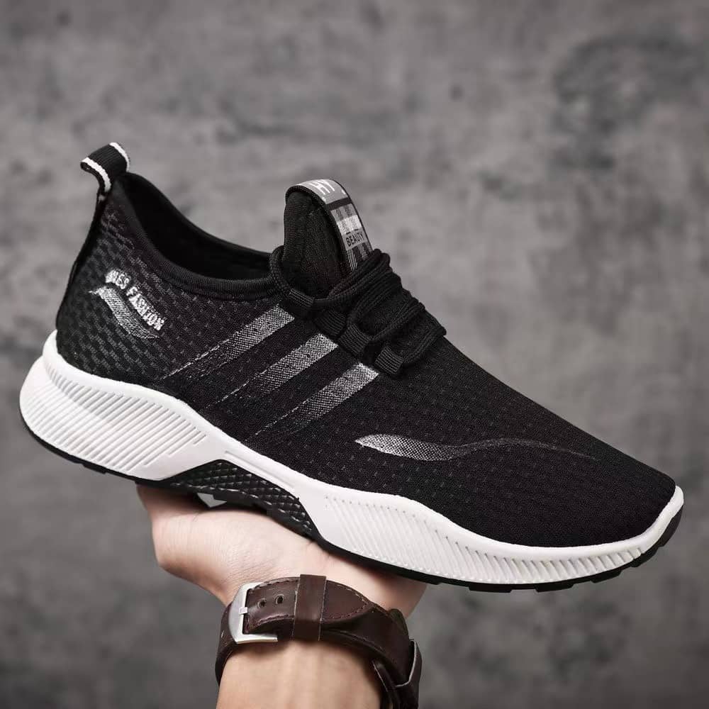 Men's Korean Style Breathable Mesh Soft Sole Casual Sneakers Running Shoes