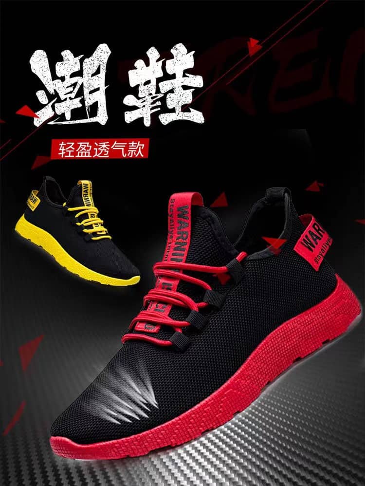 Men's Korean Style Casual Canvas Shoes Breathable Mesh Sneakers Student Athletic Running Shoes