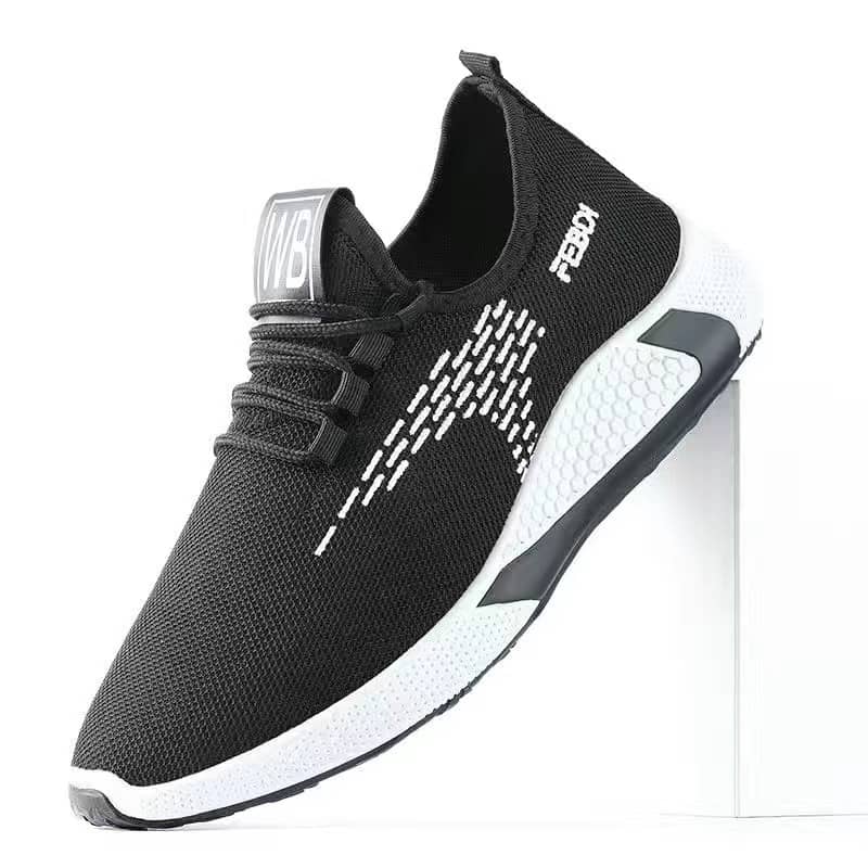 2023 Summer New Mesh Shoes Men's Korean Style Breathable Cloth Shoes Student Athletic Running Shoes