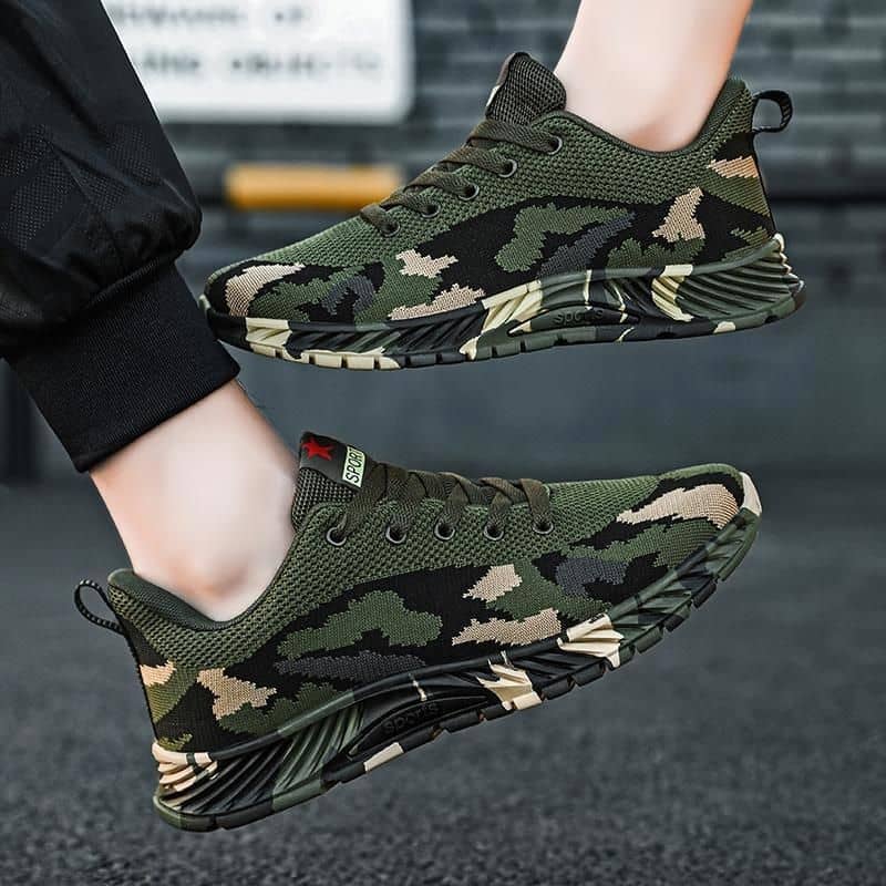Camouflage Shoes for Men and Women All-Season Athletic Outdoor Hiking Work Shoes