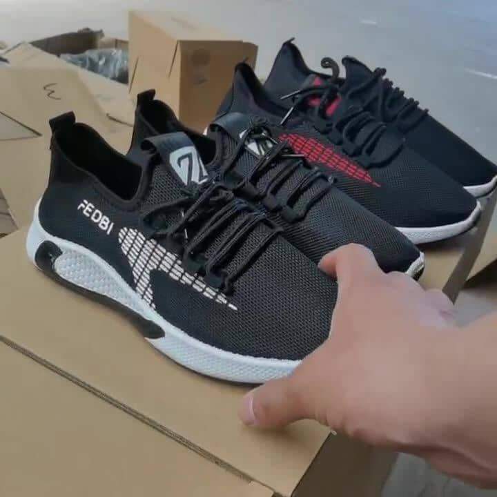 2023 Summer New Mesh Shoes Men's Korean Style Breathable Cloth Shoes Student Athletic Running Shoes