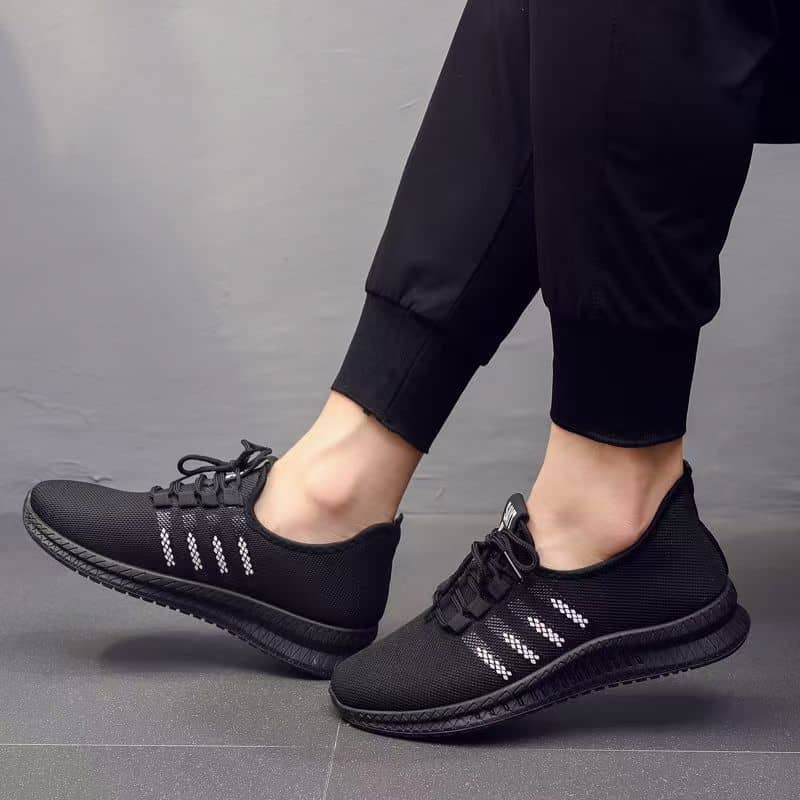 Men's Breathable Mesh Athletic Shoes Casual Mesh Upper Comfortable Trendy Running Shoes