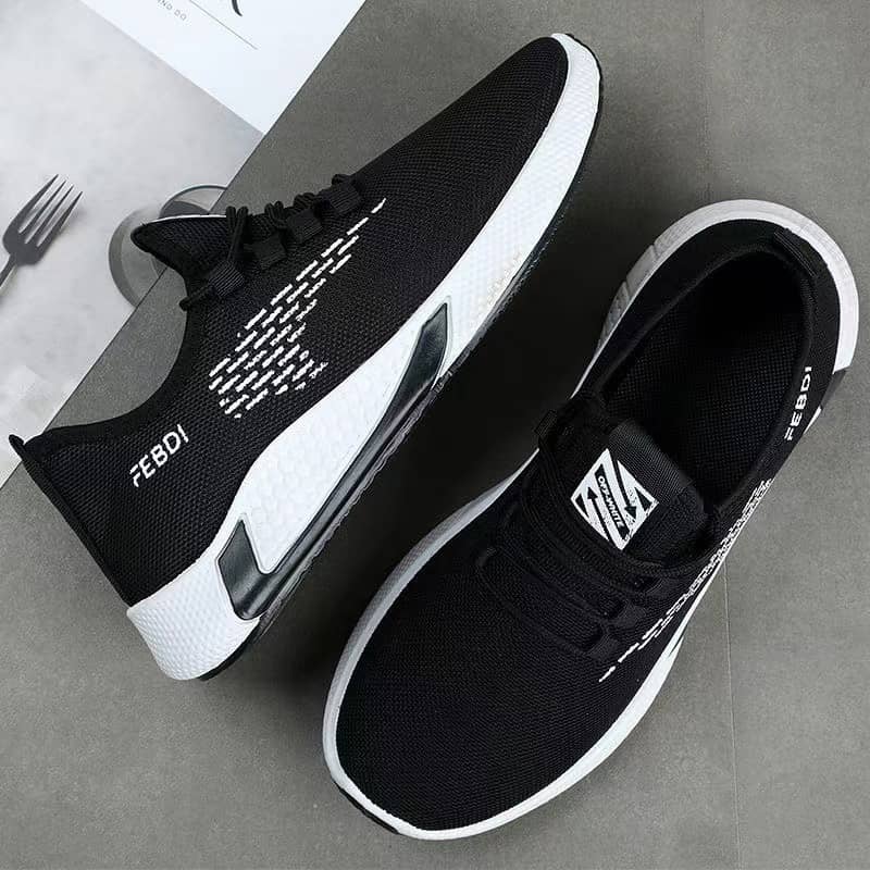 2023 Summer New Mesh Shoes Men's Korean Style Breathable Cloth Shoes Student Athletic Running Shoes
