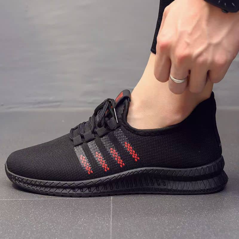 Men's Breathable Mesh Athletic Shoes Casual Mesh Upper Comfortable Trendy Running Shoes