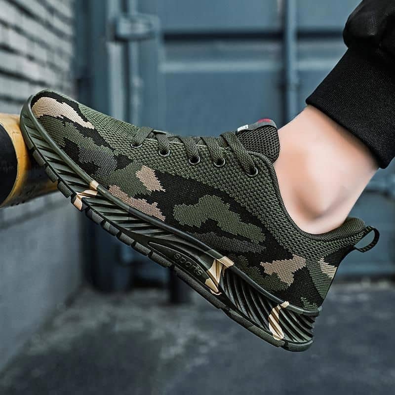Camouflage Shoes for Men and Women All-Season Athletic Outdoor Hiking Work Shoes