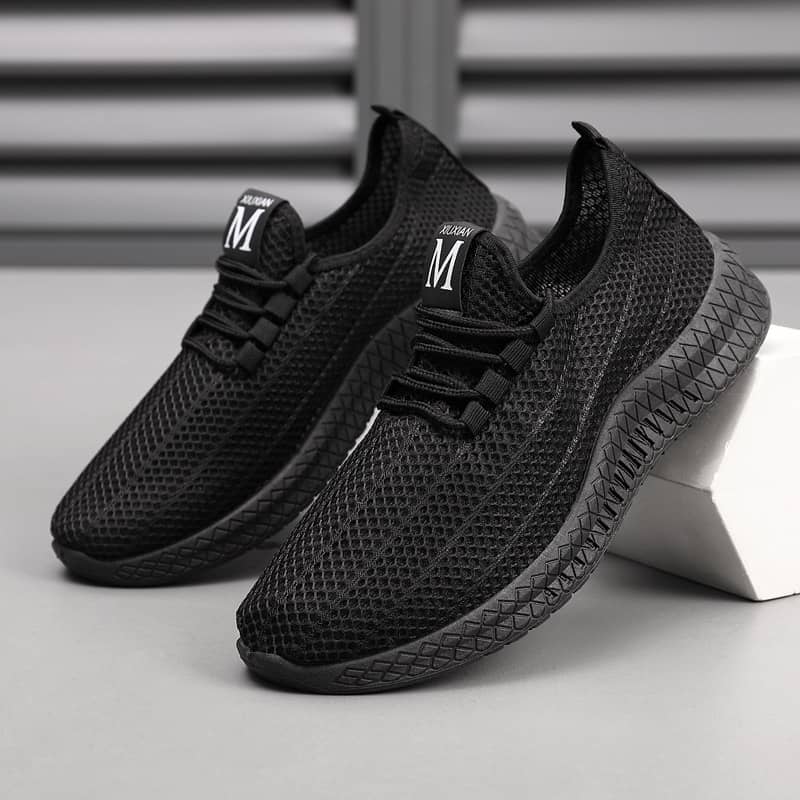 Men's Breathable Mesh Sneakers Soft Sole Comfortable Casual Athletic Shoes Anti-Slip Wear-Resistant